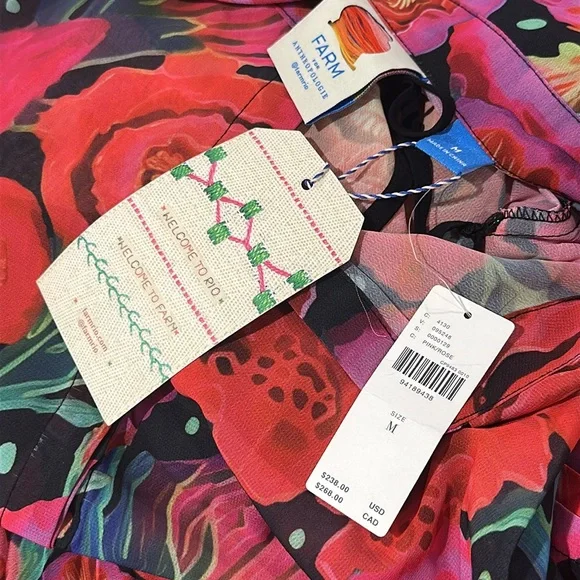 farm rio x anthropologie pleated drop waist maxi dress Aurora's Green Fairy Dress Green / S main image 1